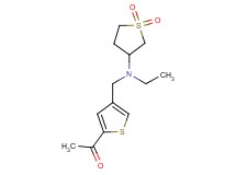 1-(4-{[(1,1-dioxidotetrahydro-3-thienyl)(ethyl)amino]methyl}-2-thienyl)ethanone