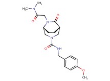 (1S*,5R*)-6-[2-(dimethylamino)-2-oxoethyl]-N-(4-methoxybenzyl)-7-oxo-3,6-diazabicyclo[3.2.2]nonane-3-carboxamide
