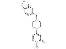 5-[4-(2,3-dihydro-1-benzofuran-5-ylmethyl)-1-piperazinyl]-2-methyl-3(2H)-pyridazinone