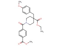 ethyl 4-(4-methoxybenzyl)-1-[4-(methoxycarbonyl)benzoyl]-4-piperidinecarboxylate