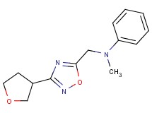N-methyl-N-{[3-(tetrahydrofuran-3-yl)-1,2,4-oxadiazol-5-yl]methyl}aniline