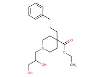 ethyl 1-(2,3-dihydroxypropyl)-4-(3-phenylpropyl)-4-piperidinecarboxylate