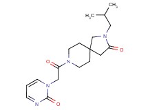 2-isobutyl-8-[(2-oxo-1(2H)-pyrimidinyl)acetyl]-2,8-diazaspiro[4.5]decan-3-one