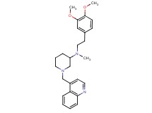 N-[2-(3,4-dimethoxyphenyl)ethyl]-N-methyl-1-(4-quinolinylmethyl)-3-piperidinamine