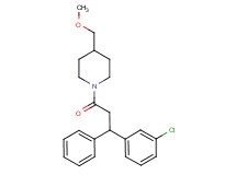 1-[3-(3-chlorophenyl)-3-phenylpropanoyl]-4-(methoxymethyl)piperidine