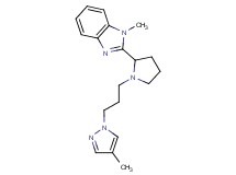 1-methyl-2-{1-[3-(4-methyl-1H-pyrazol-1-yl)propyl]-2-pyrrolidinyl}-1H-benzimidazole