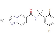 N-[1-(2,5-difluorophenyl)cyclopropyl]-2-methylimidazo[1,2-a]pyridine-6-carboxamide