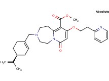 methyl 3-{[(4S)-4-isopropenyl-1-cyclohexen-1-yl]methyl}-7-oxo-9-[2-(2-pyridinyl)ethoxy]-1,2,3,4,5,7-hexahydropyrido[1,2-d][1,4]diazepine-10-carboxylate