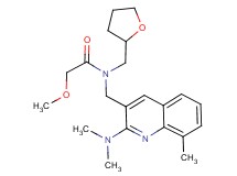 N-{[2-(dimethylamino)-8-methyl-3-quinolinyl]methyl}-2-methoxy-N-(tetrahydro-2-furanylmethyl)acetamide