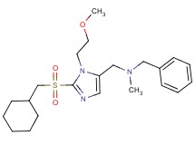 N-benzyl-1-[2-[(cyclohexylmethyl)sulfonyl]-1-(2-methoxyethyl)-1H-imidazol-5-yl]-N-methylmethanamine
