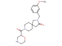 2-(3-methoxybenzyl)-8-(2-morpholinylcarbonyl)-2,8-diazaspiro[4.5]decan-3-one hydrochloride