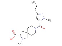2-methyl-8-[(1-methyl-3-propyl-1H-pyrazol-5-yl)carbonyl]-2,8-diazaspiro[4.5]decane-3-carboxylic acid