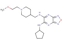 N-cyclopentyl-N'-{[1-(2-methoxyethyl)-4-piperidinyl]methyl}[1,2,5]oxadiazolo[3,4-b]pyrazine-5,6-diamine