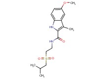 N-[2-(isobutylsulfonyl)ethyl]-5-methoxy-3-methyl-1H-indole-2-carboxamide