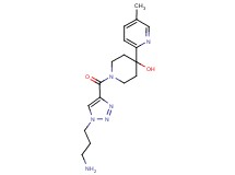 1-{[1-(3-aminopropyl)-1H-1,2,3-triazol-4-yl]carbonyl}-4-(5-methyl-2-pyridinyl)-4-piperidinol dihydrochloride