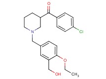 (4-chlorophenyl){1-[4-ethoxy-3-(hydroxymethyl)benzyl]-3-piperidinyl}methanone