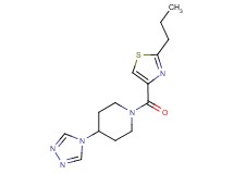 1-[(2-propyl-1,3-thiazol-4-yl)carbonyl]-4-(4H-1,2,4-triazol-4-yl)piperidine