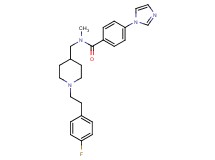 N-({1-[2-(4-fluorophenyl)ethyl]-4-piperidinyl}methyl)-4-(1H-imidazol-1-yl)-N-methylbenzamide