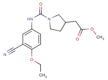 methyl (1-{[(3-cyano-4-ethoxyphenyl)amino]carbonyl}pyrrolidin-3-yl)acetate