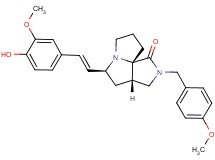 (3aS*,5S*,9aS*)-5-[(E)-2-(4-hydroxy-3-methoxyphenyl)vinyl]-2-(4-methoxybenzyl)hexahydro-7H-pyrrolo[3,4-g]pyrrolizin-1(2H)-one
