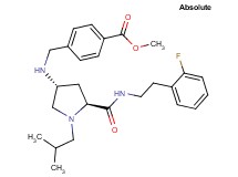 methyl 4-({[(3R,5S)-5-({[2-(2-fluorophenyl)ethyl]amino}carbonyl)-1-isobutyl-3-pyrrolidinyl]amino}methyl)benzoate
