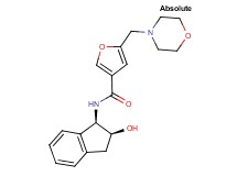 N-[(1R,2S)-2-hydroxy-2,3-dihydro-1H-inden-1-yl]-5-(4-morpholinylmethyl)-3-furamide