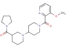 1'-[(3-methoxypyridin-2-yl)carbonyl]-3-(pyrrolidin-1-ylcarbonyl)-1,4'-bipiperidine