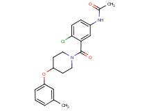 N-(4-chloro-3-{[4-(3-methylphenoxy)piperidin-1-yl]carbonyl}phenyl)acetamide