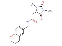 N-(3,4-dihydro-2H-chromen-6-ylmethyl)-2-(1,3-dimethyl-2,5-dioxo-4-imidazolidinyl)acetamide