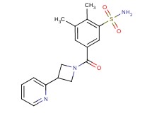 2,3-dimethyl-5-[(3-pyridin-2-ylazetidin-1-yl)carbonyl]benzenesulfonamide