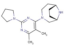 (1S*,6R*)-3-(5,6-dimethyl-2-pyrrolidin-1-ylpyrimidin-4-yl)-3,9-diazabicyclo[4.2.1]nonane