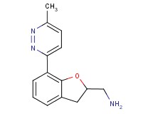 1-[7-(6-methylpyridazin-3-yl)-2,3-dihydro-1-benzofuran-2-yl]methanamine