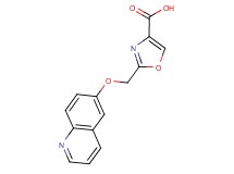 2-[(quinolin-6-yloxy)methyl]-1,3-oxazole-4-carboxylic acid