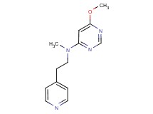 6-methoxy-N-methyl-N-(2-pyridin-4-ylethyl)pyrimidin-4-amine