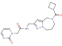 N-{[5-(cyclobutylcarbonyl)-5,6,7,8-tetrahydro-4H-pyrazolo[1,5-a][1,4]diazepin-2-yl]methyl}-2-(2-oxopyrimidin-1(2H)-yl)acetamide
