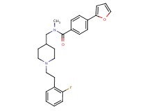 N-({1-[2-(2-fluorophenyl)ethyl]-4-piperidinyl}methyl)-4-(2-furyl)-N-methylbenzamide