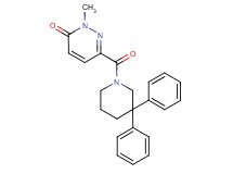 6-[(3,3-diphenylpiperidin-1-yl)carbonyl]-2-methylpyridazin-3(2H)-one
