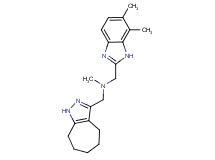 1-(6,7-dimethyl-1H-benzimidazol-2-yl)-N-(1,4,5,6,7,8-hexahydrocyclohepta[c]pyrazol-3-ylmethyl)-N-methylmethanamine