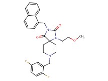 8-(2,5-difluorobenzyl)-1-(2-methoxyethyl)-3-(1-naphthylmethyl)-1,3,8-triazaspiro[4.5]decane-2,4-dione