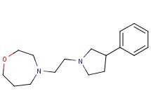 4-[2-(3-phenyl-1-pyrrolidinyl)ethyl]-1,4-oxazepane bis(trifluoroacetate)