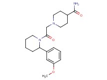 1-{2-[2-(3-methoxyphenyl)-1-piperidinyl]-2-oxoethyl}-4-piperidinecarboxamide