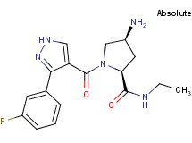 (2S,4S)-4-amino-N-ethyl-1-{[3-(3-fluorophenyl)-1H-pyrazol-4-yl]carbonyl}pyrrolidine-2-carboxamide