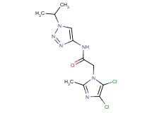 2-(4,5-dichloro-2-methyl-1H-imidazol-1-yl)-N-(1-isopropyl-1H-1,2,3-triazol-4-yl)acetamide
