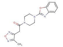 2-{4-[(4-methyl-1,2,5-oxadiazol-3-yl)acetyl]piperazin-1-yl}-1,3-benzoxazole