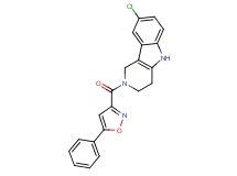 8-chloro-2-[(5-phenyl-3-isoxazolyl)carbonyl]-2,3,4,5-tetrahydro-1H-pyrido[4,3-b]indole