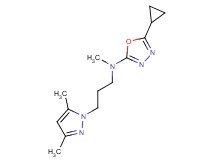 5-cyclopropyl-N-[3-(3,5-dimethyl-1H-pyrazol-1-yl)propyl]-N-methyl-1,3,4-oxadiazol-2-amine