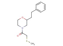 4-[(methylthio)acetyl]-2-(2-phenylethyl)morpholine