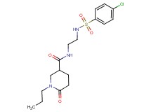 N-(2-{[(4-chlorophenyl)sulfonyl]amino}ethyl)-6-oxo-1-propylpiperidine-3-carboxamide
