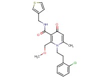 1-[2-(2-chlorophenyl)ethyl]-2-(methoxymethyl)-6-methyl-4-oxo-N-(3-thienylmethyl)-1,4-dihydro-3-pyridinecarboxamide