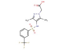 [3,5-dimethyl-4-({[3-(trifluoromethyl)phenyl]sulfonyl}amino)-1H-pyrazol-1-yl]acetic acid